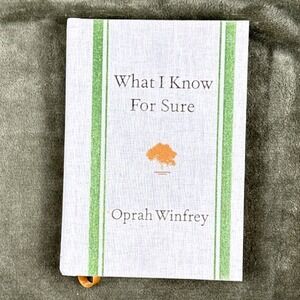 What I Know For Sure by Oprah Winfrey Hardcover Inspirational Book Green Gray